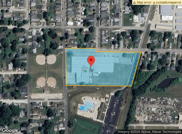  1406 Meridian St, Shelbyville, IN Parcel Map