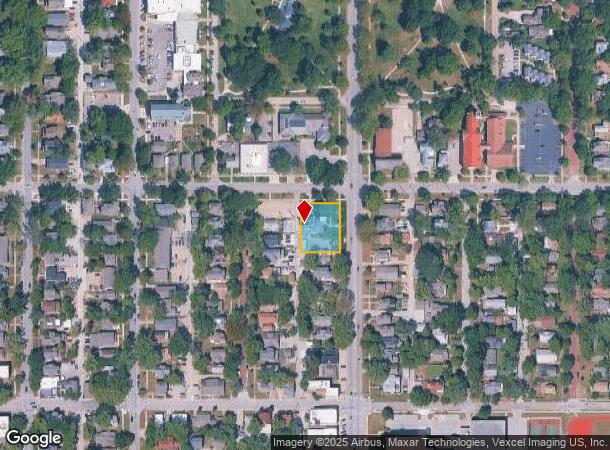  1307 Massachusetts St, Lawrence, KS Parcel Map