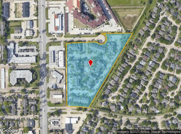  10901 Mist Ln, Houston, TX Parcel Map