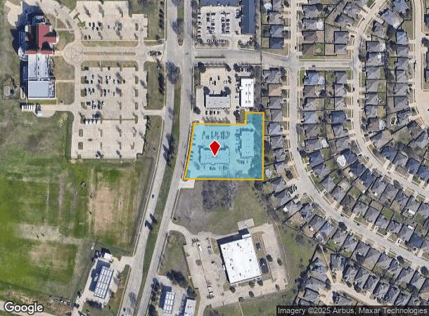 1281 W Green Oaks Blvd, Arlington, TX Parcel Map