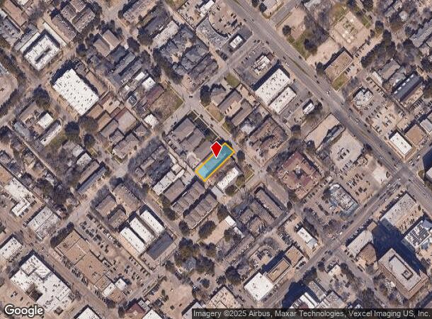  3913 Rawlins St, Dallas, TX Parcel Map