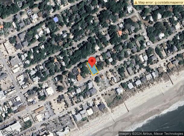  202 E Ashley Ave, Folly Beach, SC Parcel Map