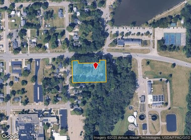  100 S Division St, Tecumseh, MI Parcel Map