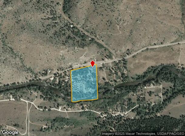  31503 Poudre Canyon Rd, Bellvue, CO Parcel Map