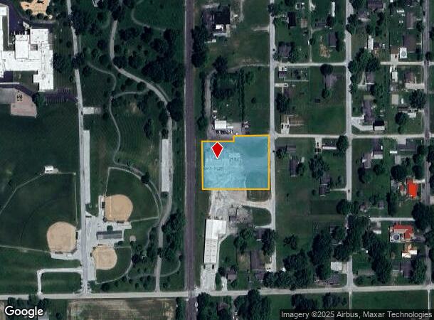  802 S Factory St, Fairmount, IN Parcel Map