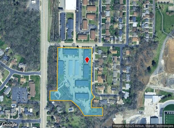  110 E Hines Pl, Peoria, IL Parcel Map