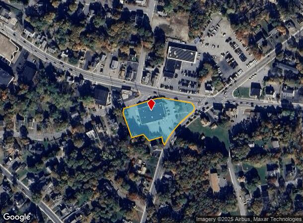  160 E Central St, Franklin, MA Parcel Map