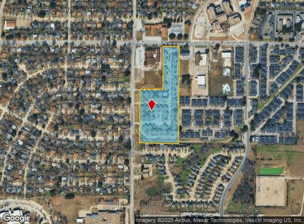  2208 E Park Row Dr, Arlington, TX Parcel Map