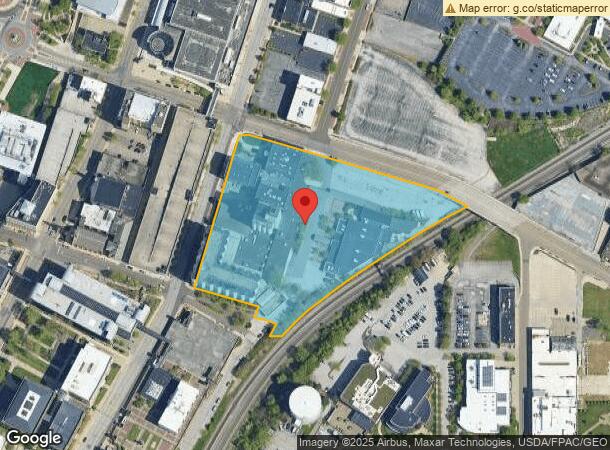  120 E Mill St, Akron, OH Parcel Map