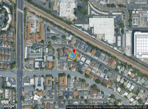  2136 Main St, Santa Clara, CA Parcel Map