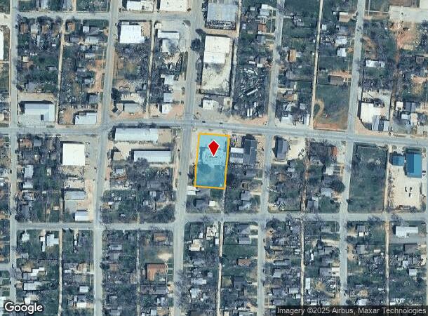  1109 Oak St, Abilene, TX Parcel Map